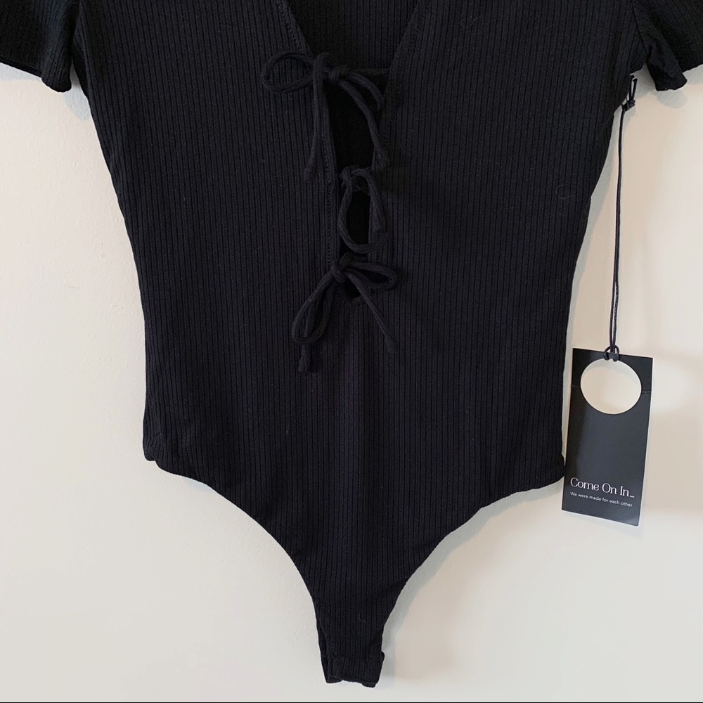Privacy Please Xenia Bodysuit Black Size XS NWT - Picture 9 of 16